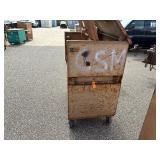 Knaack gang box  job site storage L 49” x H 55” x D 30 ½” (height with lid open 86”)