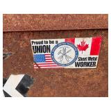 Knaack gang box  job site storage L 49” x H 55” x D 30 ½” (height with lid open 86”)