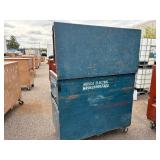 Blue Mobile Job Site Storage box