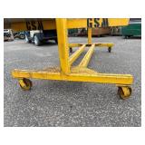Mobile 3-level cantilever double sided rack 120 ¼”l. x 48” w x 68 ½” t