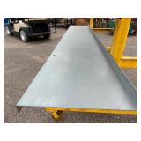 Mobile 3-level cantilever double sided rack 120 ¼”l. x 48” w x 68 ½” t