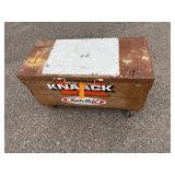Knaack job master chest / gang box with work light attached to the inside of the lid. 42