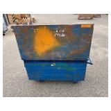 Blue Job Site Chest on wheels, 48”w  x 30” d x 31”