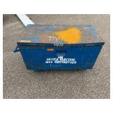 Blue Job Site Chest on wheels, 48”w  x 30” d x 31”