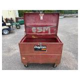 Red Job Site gang box / chest 48” w x 30” d x 41 ¾” t