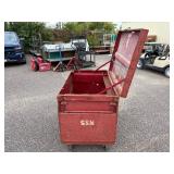 Red Job Site gang box / chest 48” w x 30” d x 41 ¾” t