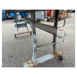 Metal Rolling work table 96”l x 36” w x 39 ½” t