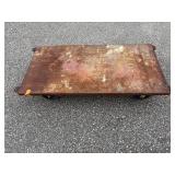 Flat industrial metal dolly 60” l x 30 ¼” w x 11”t