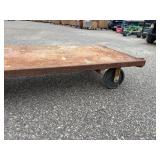 Flat industrial metal dolly 60” l x 30 ¼” w x 11”t