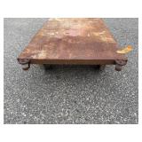 Flat industrial metal dolly 60” l x 30 ¼” w x 11”t