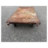 Flat industrial metal dolly 60” l x 30 ¼” w x 11”t