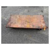 Flat industrial metal dolly 60”l x 30” w x 11”t