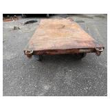 Flat industrial metal dolly 60”l x 30” w x 11”t