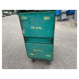 Greenlee job site storage box, flat top,  L 49” x H 59” x D 30”