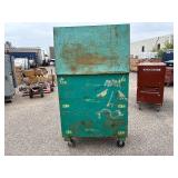 Greenlee job site storage box, flat top,  L 49” x H 59” x D 30”