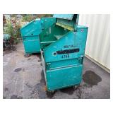 Greenlee Job site storage slant top box  L 49” x H 56 ½” x D 30 ½”