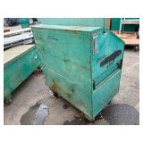 Greenlee Job site storage slant top box  L 49” x H 56 ½” x D 30 ½”