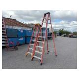 2 Werner trestle ladders 300LB capacity 8’ (p/n 6208)  and 10’