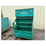 Greenlee Job site storage slant top box  L 49” x H 56 ½” x D 30 ½”