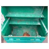 Greenlee Job site storage slant top box  L 49” x H 56 ½” x D 30 ½”