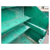 Greenlee Job site storage slant top box  L 49” x H 56 ½” x D 30 ½”