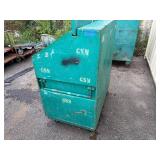 Greenlee Job site storage slant top box  L 49” x H 56 ½” x D 30 ½”