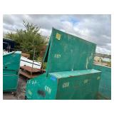 Greenlee Job site storage slant top box  L 49” x H 56 ½” x D 30 ½”