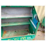 Greenlee Job site storage slant top box  L 49” x H 56 ½” x D 30 ½”