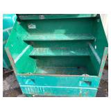 Greenlee Job site storage slant top box  L 49” x H 56 ½” x D 30 ½”