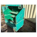 Greenlee Job site storage slant top box  L 49” x H 56 ½” x D 30 ½”
