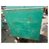 Greenlee Job site storage slant top box  L 49” x H 56 ½” x D 30 ½”