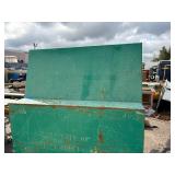 Greenlee Job site storage slant top box  L 49” x H 56 ½” x D 30 ½”