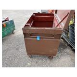 Brown Job Site storage box / chest L 48” x H 40” x D 30”