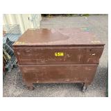 Brown Job Site storage box / chest L 48” x H 40” x D 30”