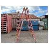 (2) Werner stepladders 300LB capacity 12’  and 10