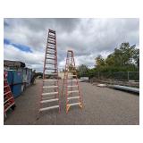 2 Werner Trestle ladders 12’ and 14’