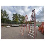 2 Werner Trestle ladders 12’ and 14’