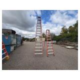 2 Werner Trestle ladders 10’ and 14’