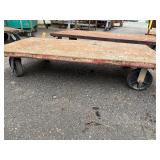 (2) Industrial Steel Flatbed Rolling Carts