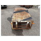 Vintage Industrial Steel Supply Transport Cart