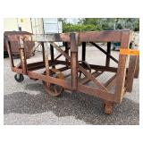 Vintage Industrial Steel Supply Transport Cart