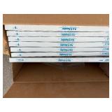 Boxes of Assorted filters: Air Handler 14x20x1, NaturalAire 20x25x1, 16x20x2, 16x24x2, Glasfloss15x18x1