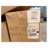 Boxes of Assorted filters: Air Handler 14x20x1, NaturalAire 20x25x1, 16x20x2, 16x24x2, Glasfloss15x18x1