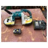 Makita Cordless 18V Portable Band Saw, DC18RC Lithium Optimum charger, 6.0AH Battery