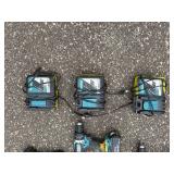 Makita Tools: (2) ReciprocatingSaws (2) BandSaws (3) Drills (2) Flashlights, (3) DC18RC Lithium chargers