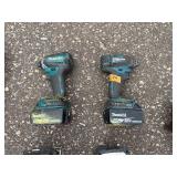 Makita Tools: (2) ReciprocatingSaws (2) BandSaws (3) Drills (2) Flashlights, (3) DC18RC Lithium chargers