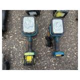 Makita Tools: (2) ReciprocatingSaws (2) BandSaws (3) Drills (2) Flashlights, (3) DC18RC Lithium chargers