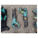Makita Tools: (2) ReciprocatingSaws (2) BandSaws (3) Drills (2) Flashlights, (3) DC18RC Lithium chargers