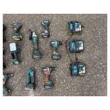 Makita Tools: (2) ReciprocatingSaws (2) BandSaws (3) Drills (2) Flashlights, (3) DC18RC Lithium chargers