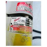 Milwaukee heavy duty right angle ½” D-Handle drill, Cat. no. 1101-1 Powers up